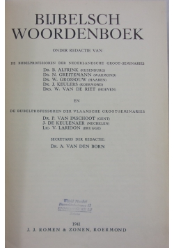 Bijbelsch woordenboek
