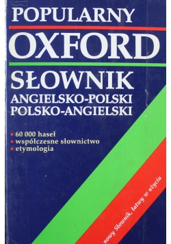 Popularny słownik angielsko polski polsko angielski