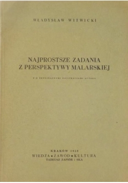 Najprostsze zadania z perspektywy malarskiej, 1950 r.