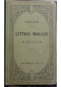 Lettres Morales, 1912r