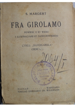 Fra Girolamo Część I 1922 r.