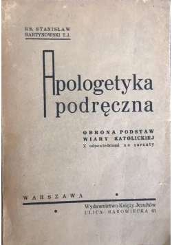Apologetyka podręczna,  1948 r.