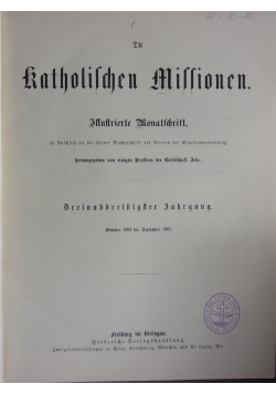 Die katholischen Missionen,1905r.