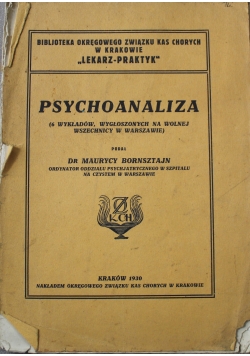 Psychoanaliza 1930 r.