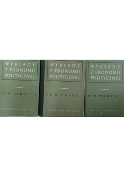 Wykłady z ekonomii politycznej zestaw 3 książek