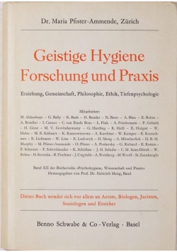 Geistige Hygiene Forschung und Praxis