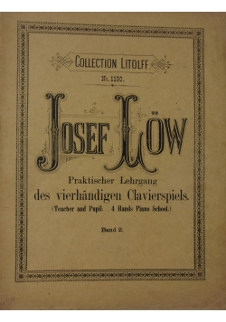Praktischer Lehrgang des vierhandigen Clavierspiels