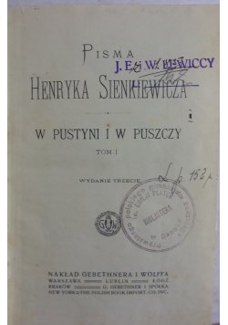W Pustyni i w Puszczy ,1912r.,2 Tomy