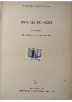 Historia filozofii, tom 2