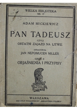 Pan Tadeusz 1928r