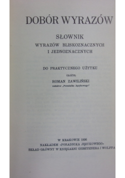 Dobór wyrazów