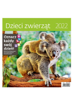 Kalendarz 2022 z naklejkami Dzieci zwierząt HELMA
