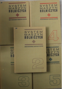 System maszyn rolniczych Tom od I do V