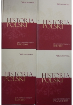 Historia Polski. Kalendarium dziejów Tom od I do IV