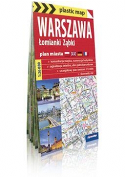 Plastic map Warszawa, Łomianki, Ząbki mapa