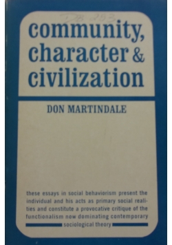 Community character&civilization