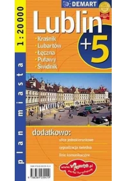 Plan miasta Lublin +5 1:20 000 DEMART