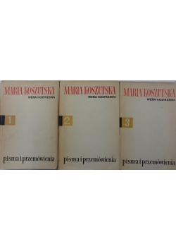Pisma i przemówienia, Tom 1 do 3