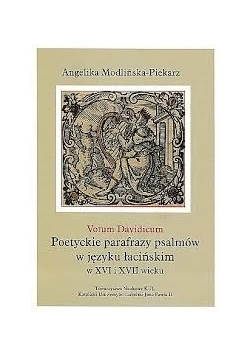 Poetyckie parafrazy psalmów w języku łacińskim w XVI i XVII wieku