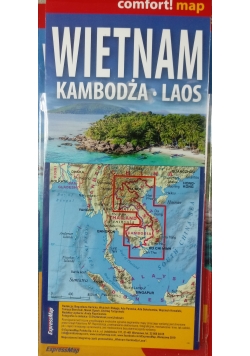Wietnam, Kambodża, Laos 3w1: przewodnik + atlas + mapa