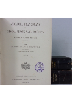Analecta Franciscana,Zestaw 3 książek ,1906er.
