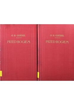 Przed Bogiem Tom I i II