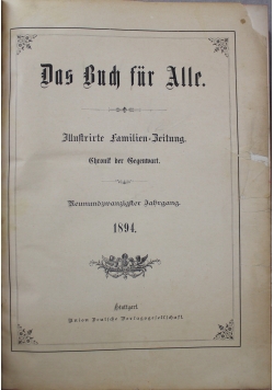 Das Buch fur Alle 1894 r