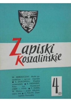 Zapiski Koszalińskie Nr 4