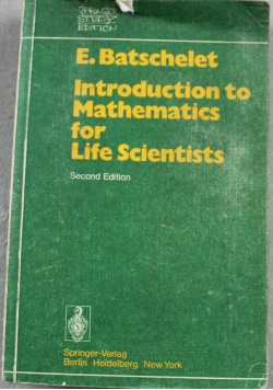 Introduction to Mathematics for Life Scientists