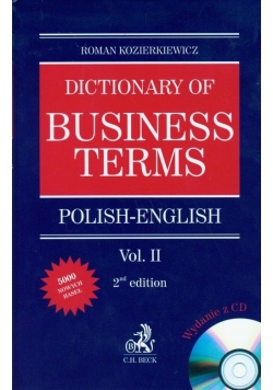Dictionary of Business Terms Polish English tom 2 CD