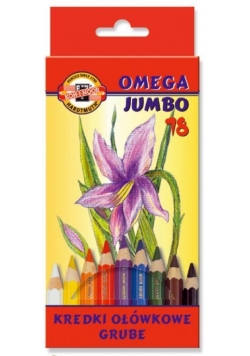 Kredki Omega Jumbo 18 kolorów