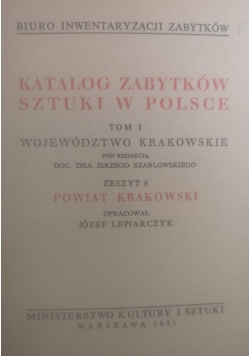 Katalog zabytków sztuki w Polsce tom I, zeszyt 6