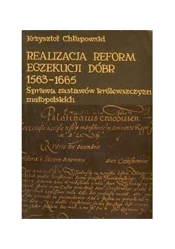 Realizacja reform egzekucji dóbr 1563-1665