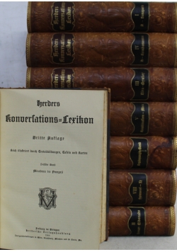 Herders Konversations Lexikon ok 1910 r.  8 tomów