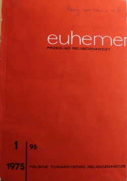 Euhemer Przegląd religioznawczy 4 numery 1975 r.
