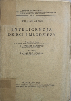 Inteligencja dzieci i młodzieży 1927 r.