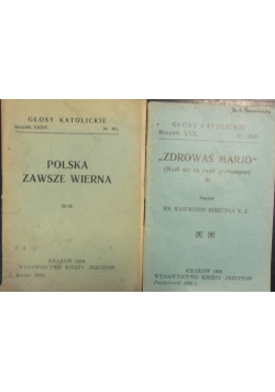 Polska zawsze wierna/Zdrowaś Marjo, ok. 1930 r.