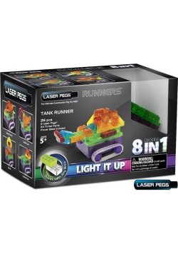 Klocki laser pegs 8 w 1 Tank runner