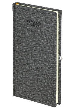 Kalendarz 2022 A6 tygodniowy Cross szary