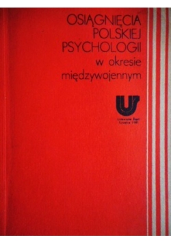 Osiągnięcia polskiej psychologii w okresie międzywojennym