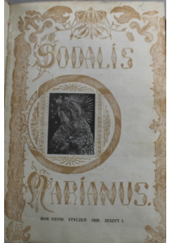 Sodalis Marianus rok XXVIII 1929 r.