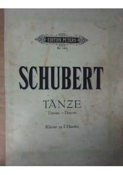 Schubert. Tanze fur Klavier zu 2 Handen