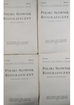 Polski Słownik Biograficzny, Zestaw 4 Książek