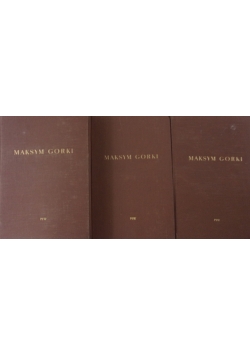 Maksym Gorki zestaw 3 książek