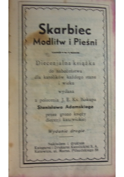 Skarbiec modlitw i pieśni, ok 1934 r.