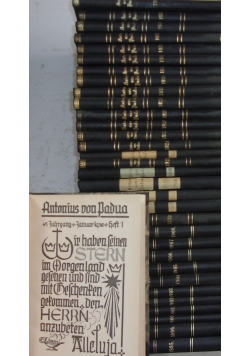 Antonius von Padua. Illustrierte Monatsschrift fur die Verehrer des heiligen Antonius. Zestaw 33 książek