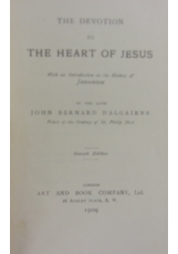 The devotion to the heart of Jesus, 1909r.
