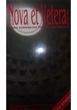 Pismo Nova et Vetera, nr 1
