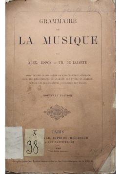 Grammaire de La Musique 1881 r.