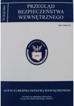 Przegląd bezpieczeństwa wewnętrznego  Nr 10